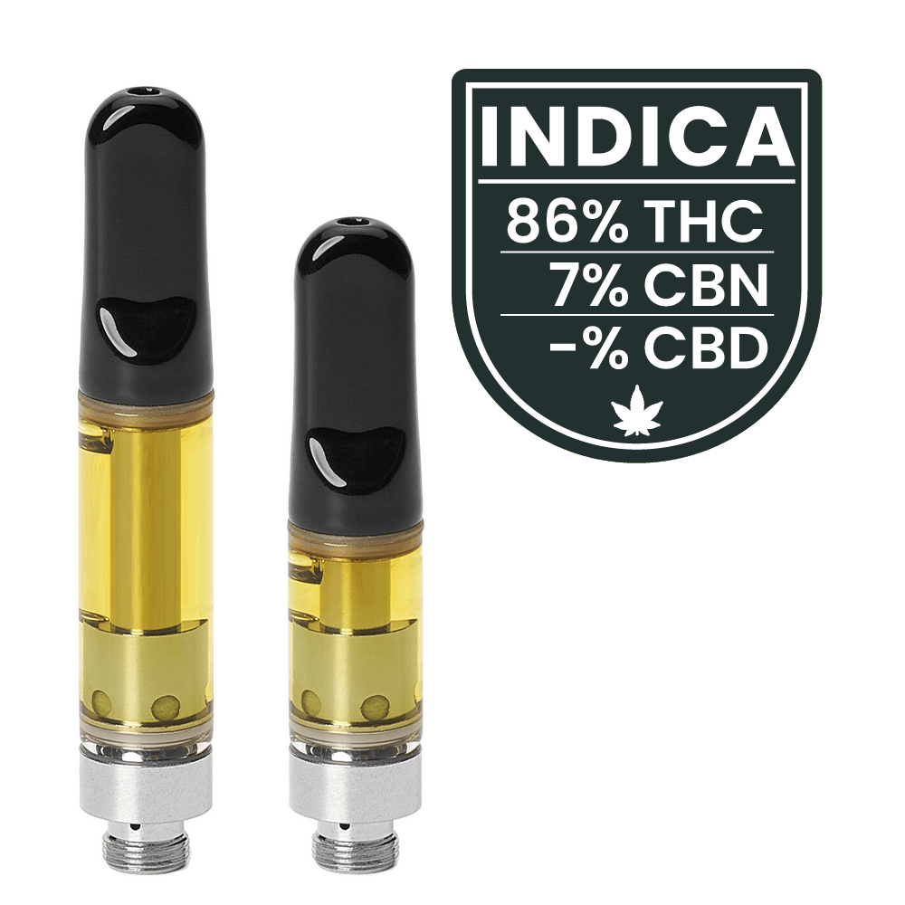 Dutch Cannabis - 1g - 0.5g Cartridge - Grand Daddy Purple 86% THC - 7% CBN
